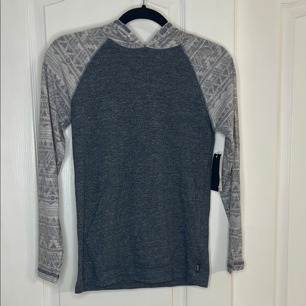 Univibe Blue and Gray long sleeve Tshirt Raglan Style